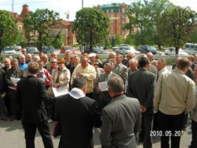 Пикет офицеров, фото Александра Брагина, Каспаров.Ru