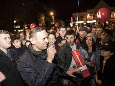 Алексей Навальный и его сторонники в Архангельске, 1.10.17. Источник - navalny.com