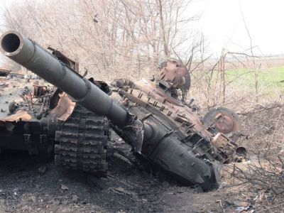 Разбитая военная техника, Запорожская обл. Фото: t.me/uniannet